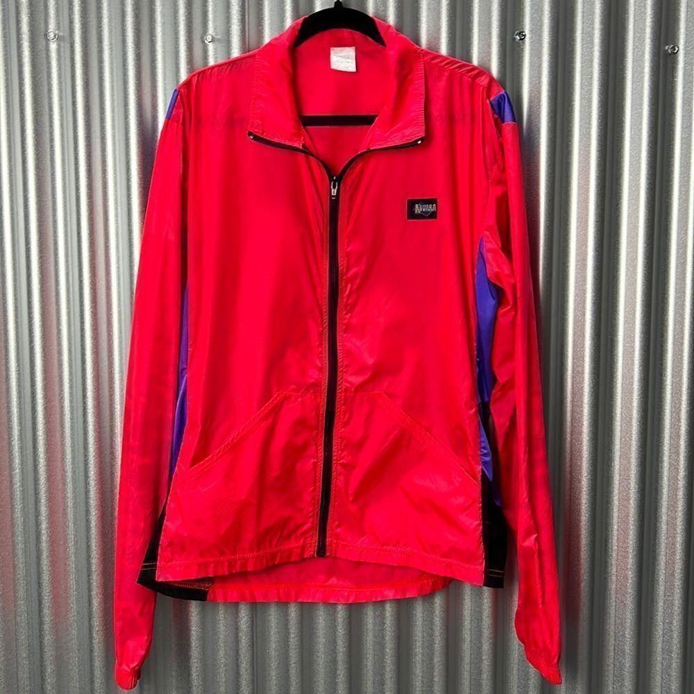 Vintage Novara red windbreaker bike jacket shell